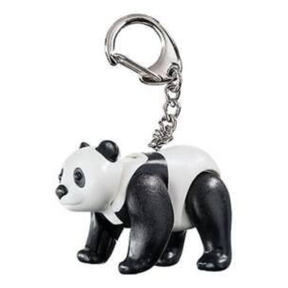 PLAYMOBIL Lego 6612 Panda Bear Action Figure Key Chain - Picture 1 of 9